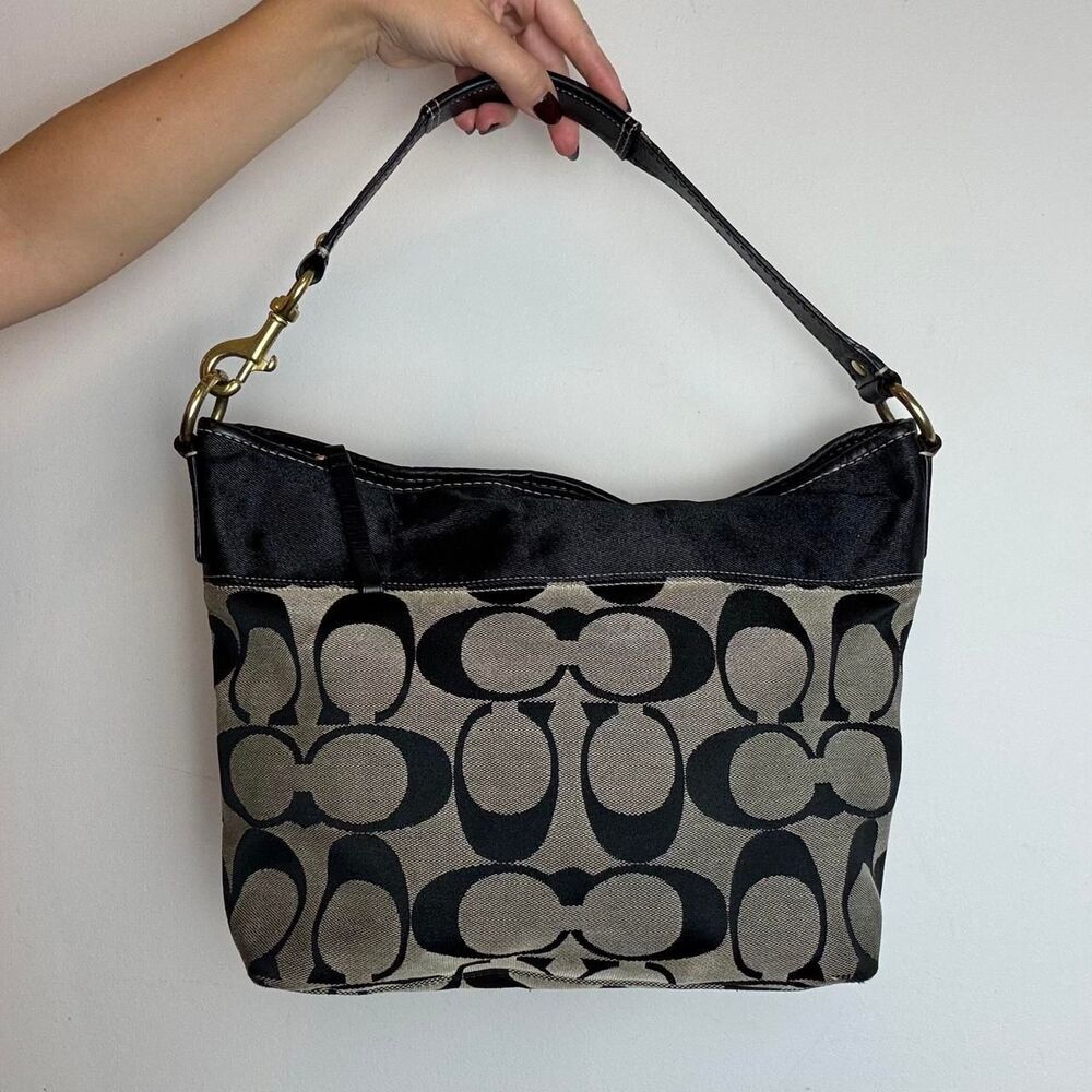 Coach Women's Black and Grey Bag
